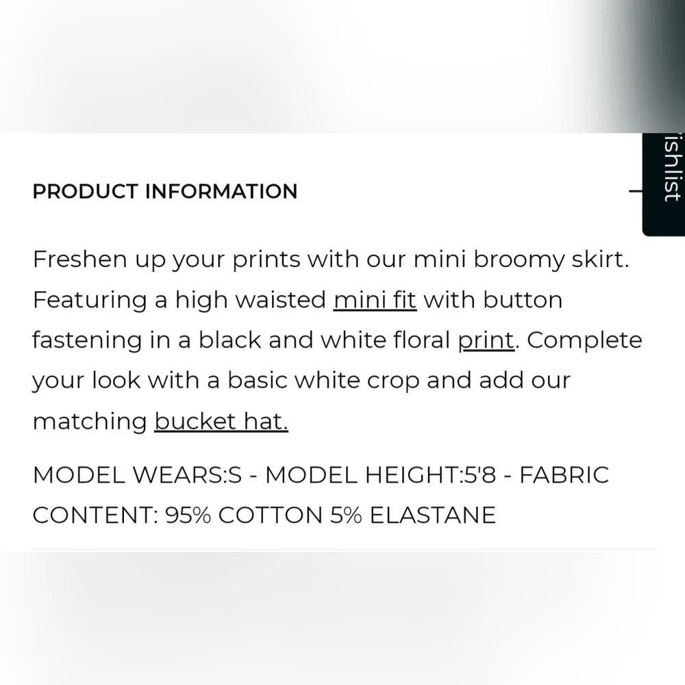 Motel Rocks Floral Skirt
